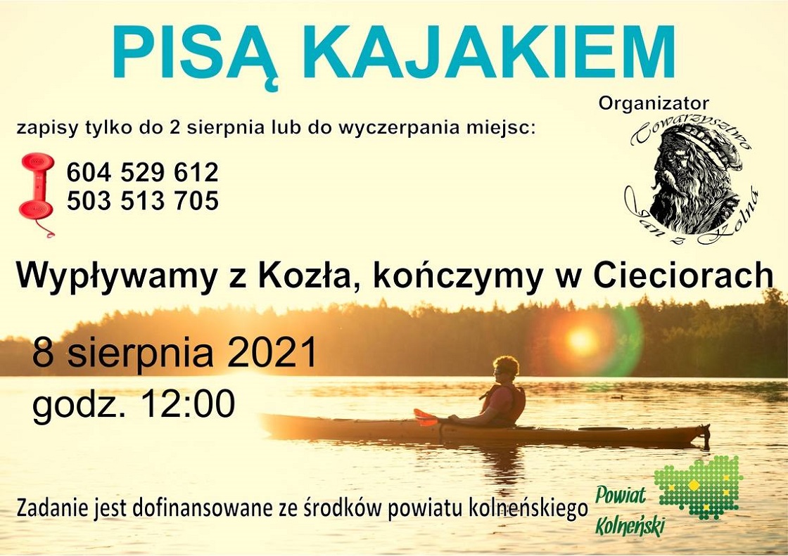 Zapraszamy na spływ kajakowy rzeką Pisą